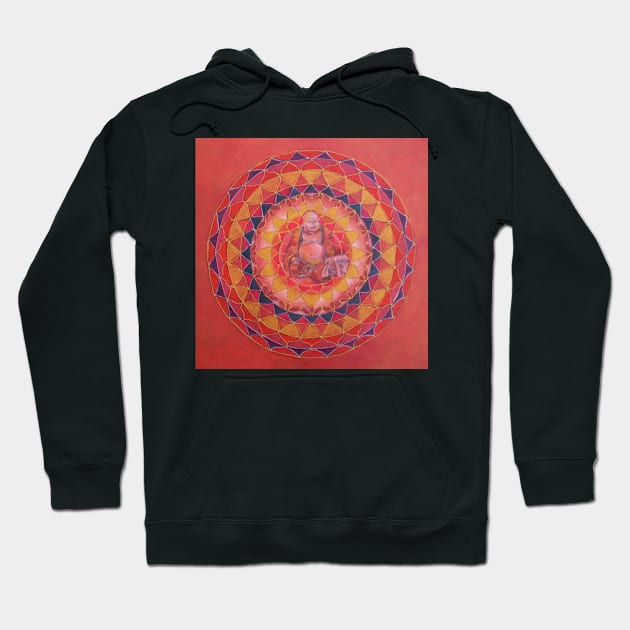 Abundance Buddha free-hand mandala Hoodie by Renart